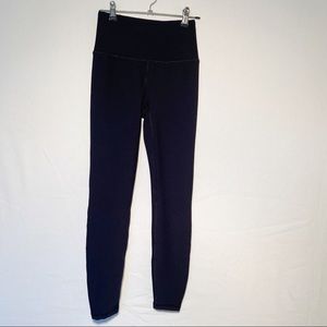 Gaiam Womens Black‎ Ribbed Workout Athletic Leggings